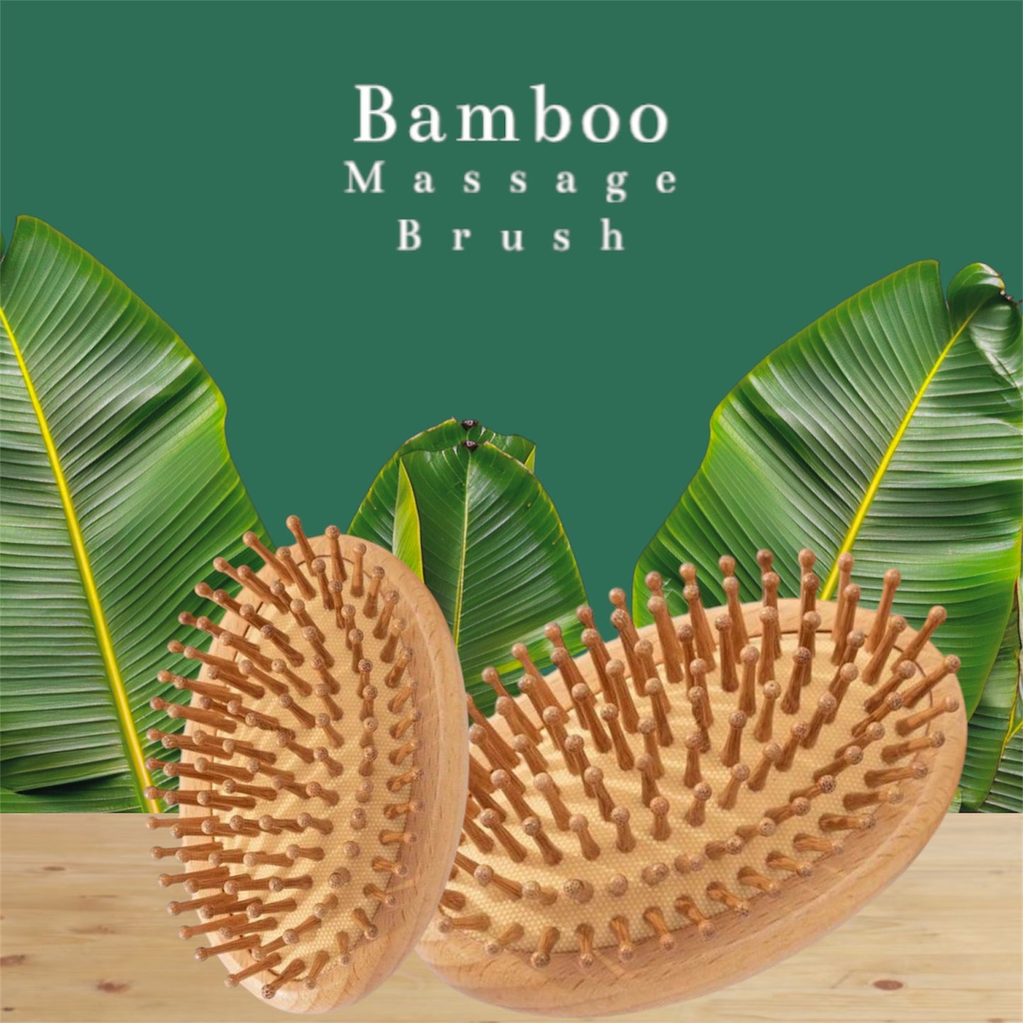 Bamboo massage Brush